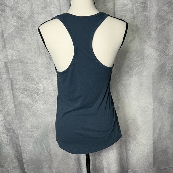 Fitness Tee Co Sweat Is Fat Crying Steel Gray Blue Racerback Tank Top 🌟2 for 20 - Picture 6 of 10